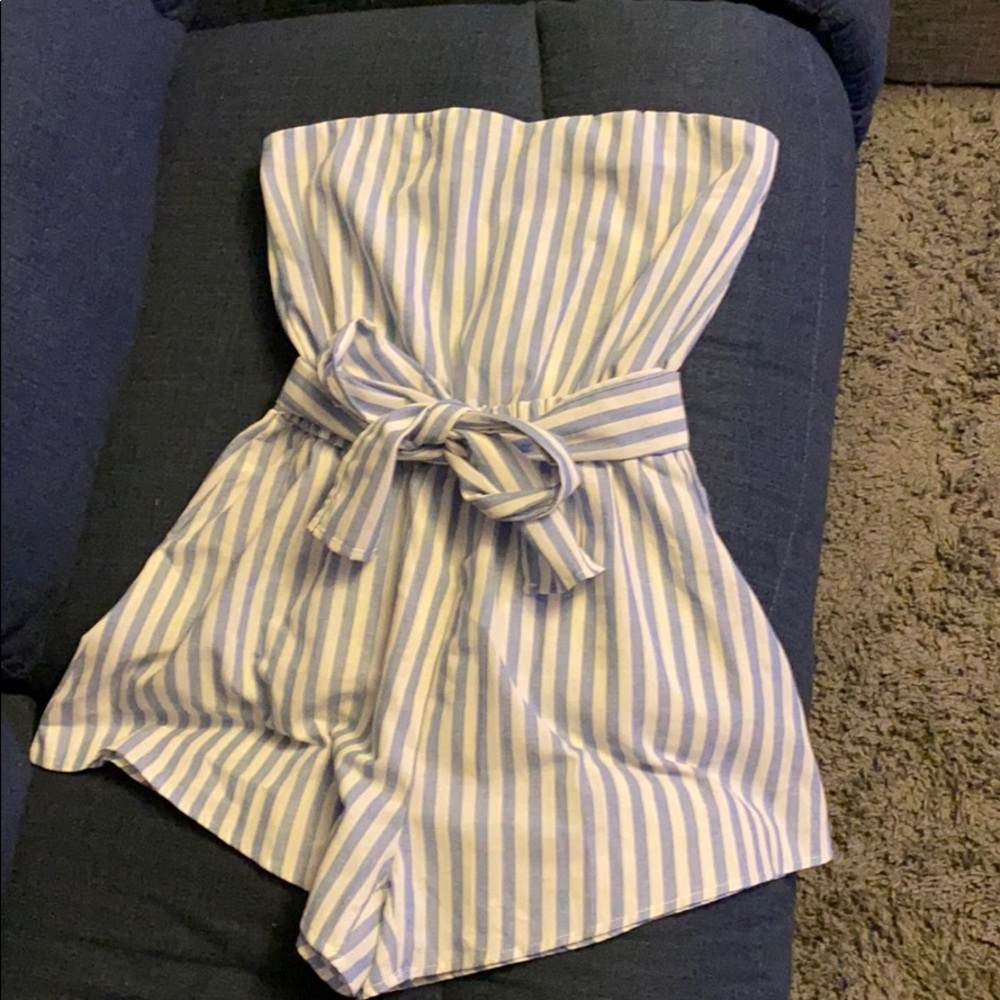 Zaful Striped Romper
